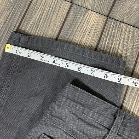 Dickies Men Carpenter Cotton Canvas Workwear Pants Gray Size 38x30 Grunge - Picture 9 of 9